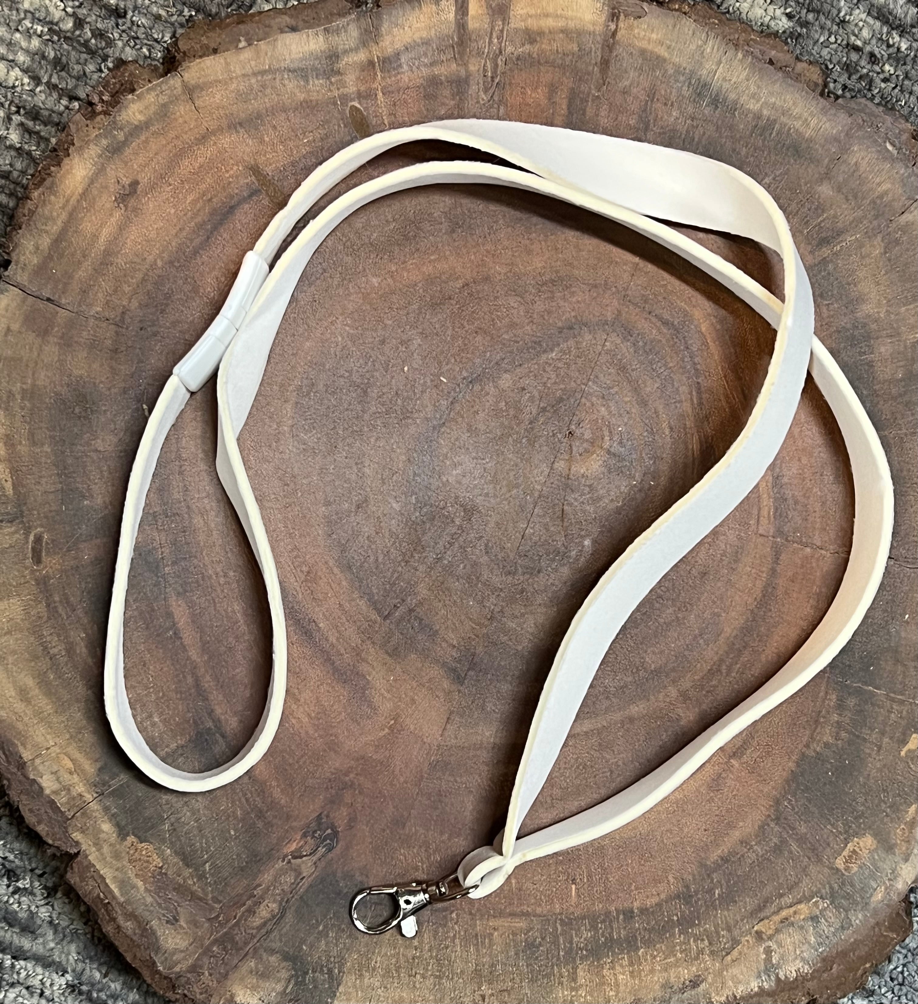 Neoprene Lanyard - White