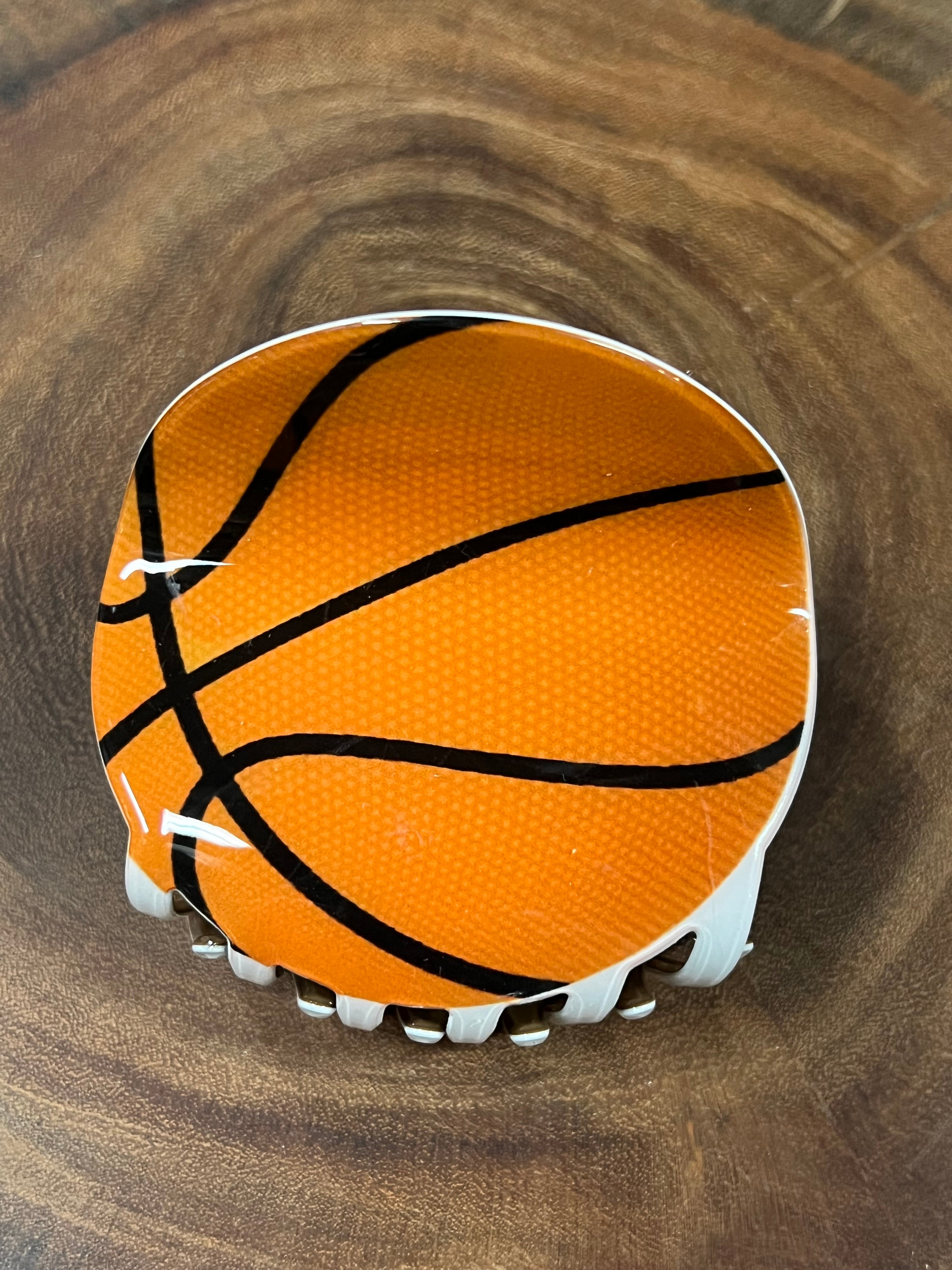 Hair Clip - Basketball