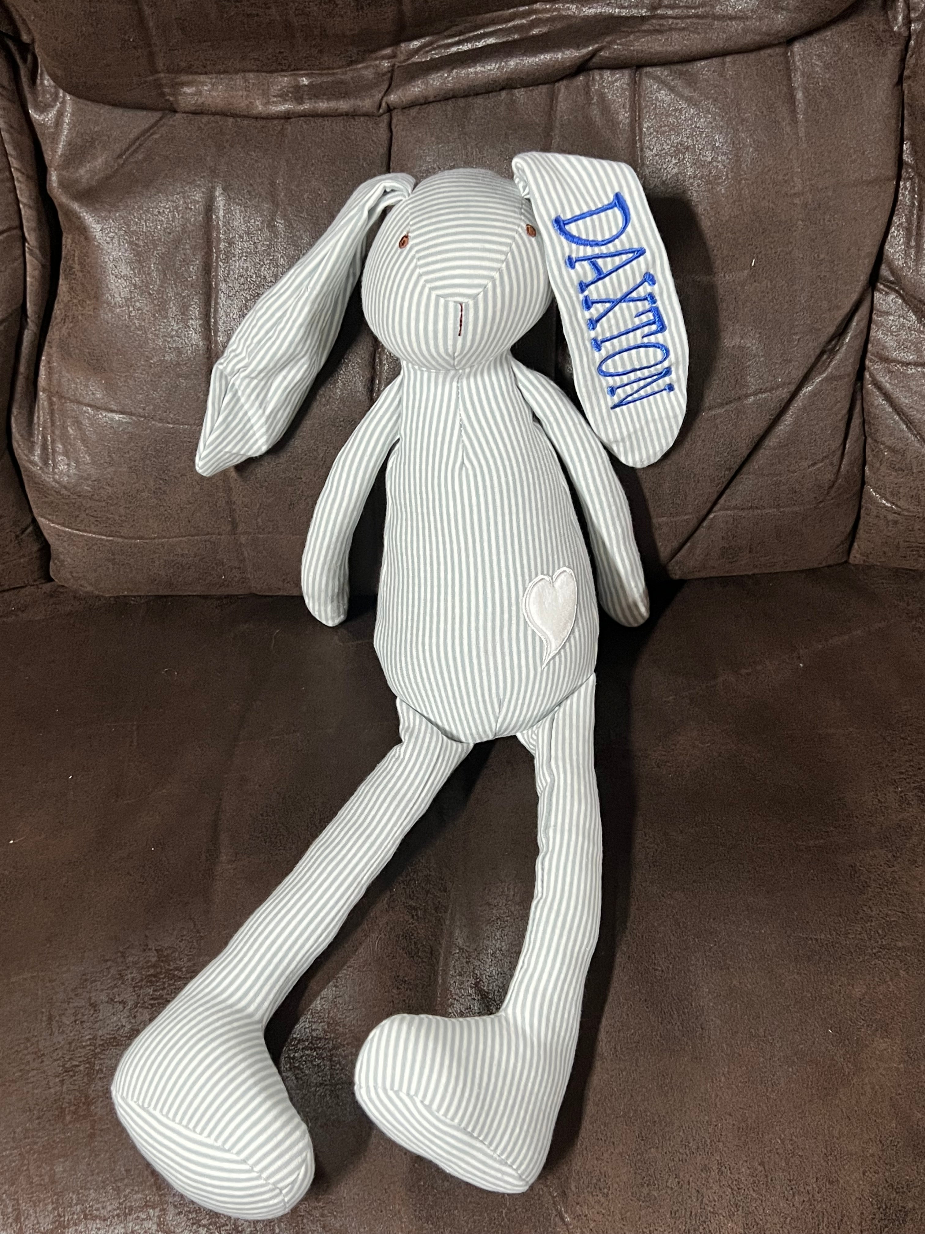 PreOrder - Stripe Stuff Bunny - Blue - Estimated 1/20