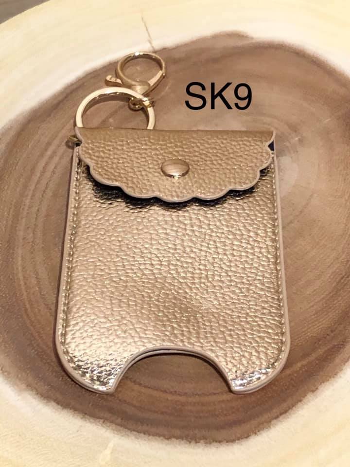 Vegan Leather 2 oz Sanitizer Bottle Holder - SK9