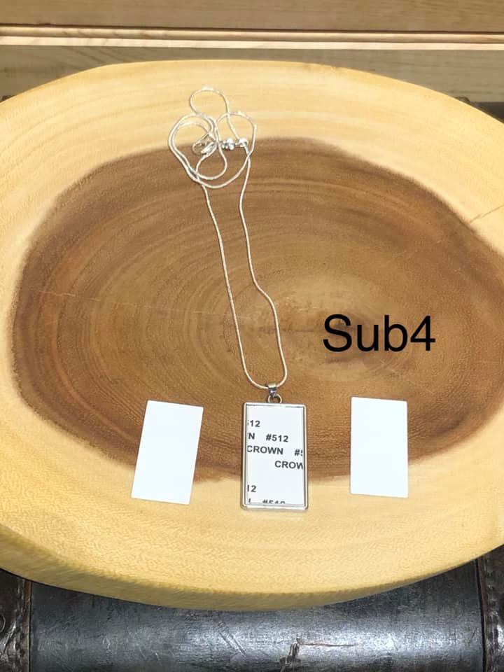 Sublimation Necklace - Rectangle