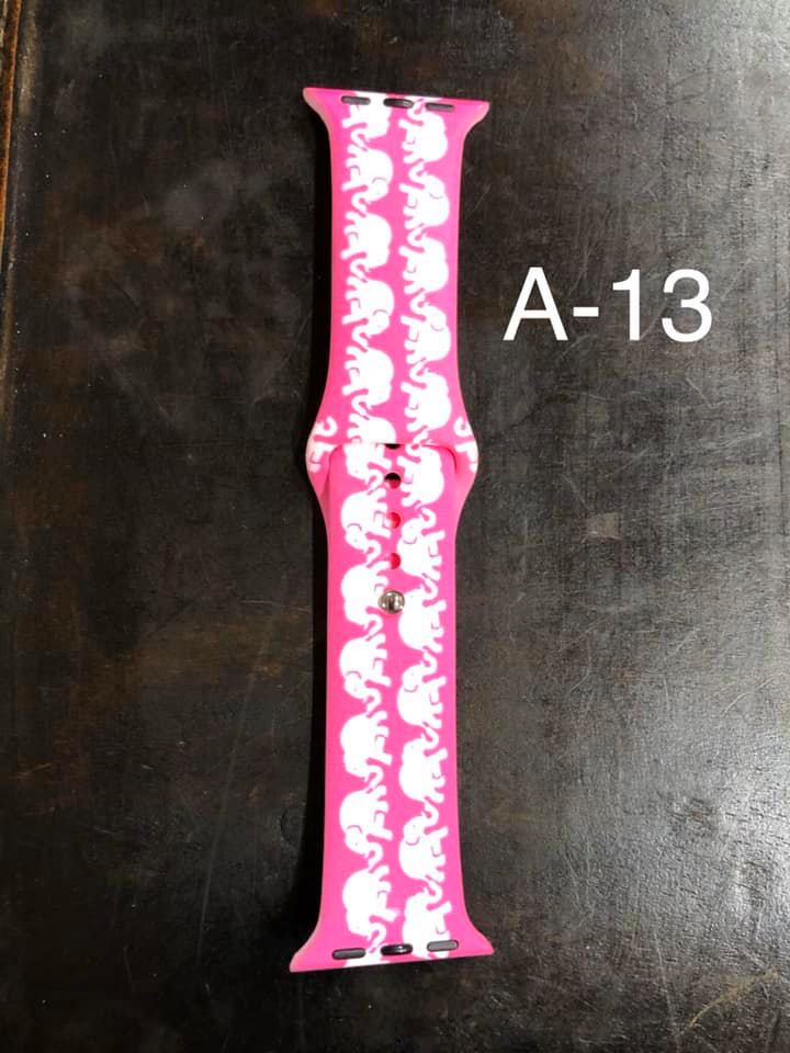 Pattern Silicon Apple Watch Bands - #13 - 38mm / 40 mm