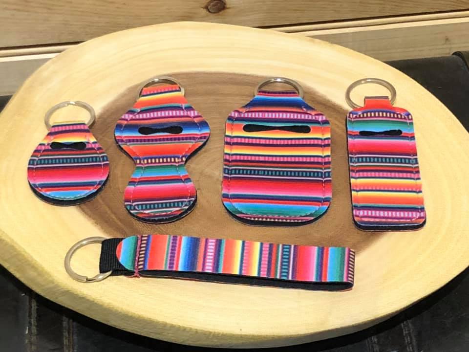 Neoprene Keyring Set - Serape