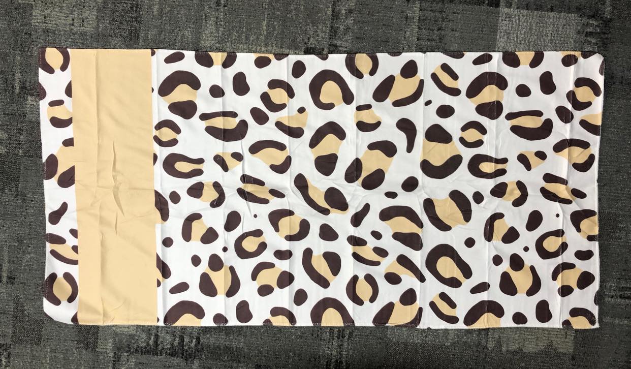 Rectangle Beach Towel - Beige Leopard