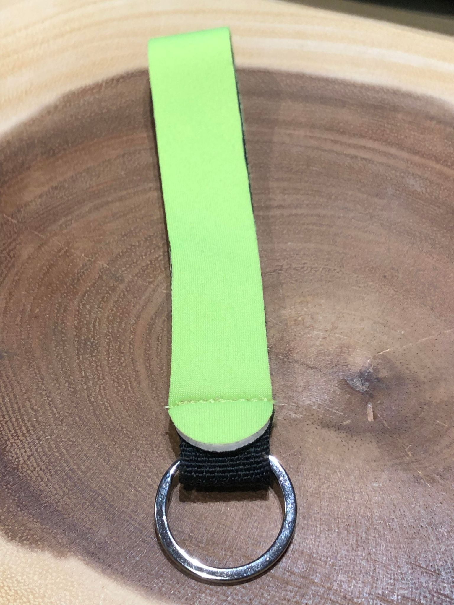 Neoprene Key Fob - Neon Green