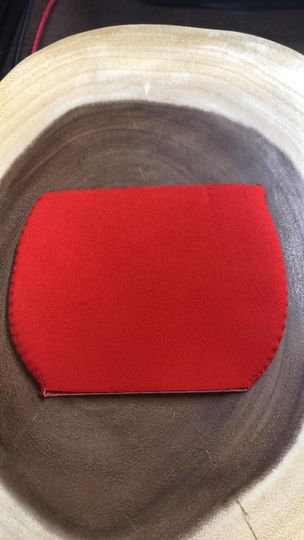 Wine Glass Sleeve - Red - Straight top