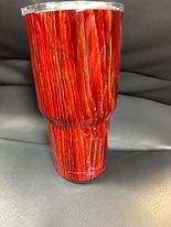Blemish Red Wood Stainless Steel Tumbler