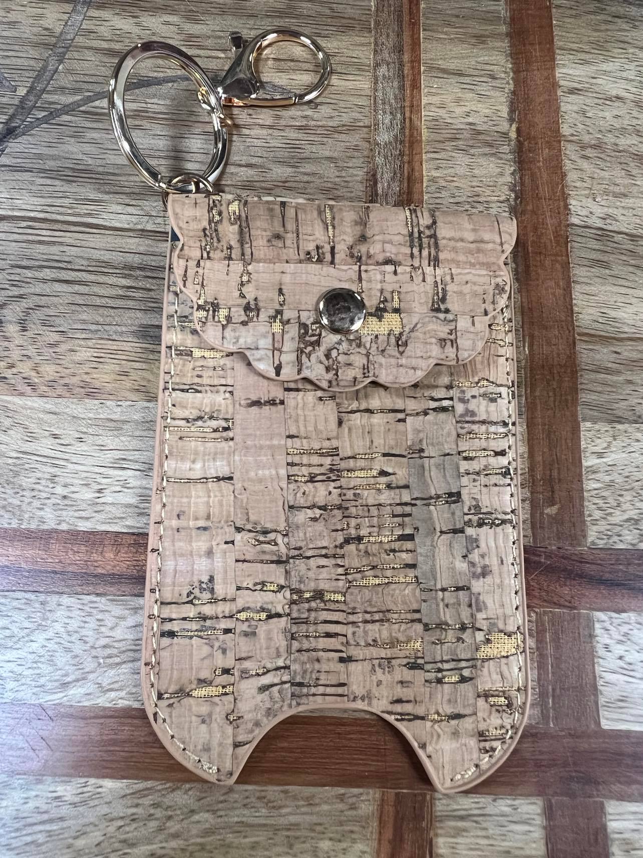 Vegan Leather 2 oz Sanitizer Bottle Holder - SK11