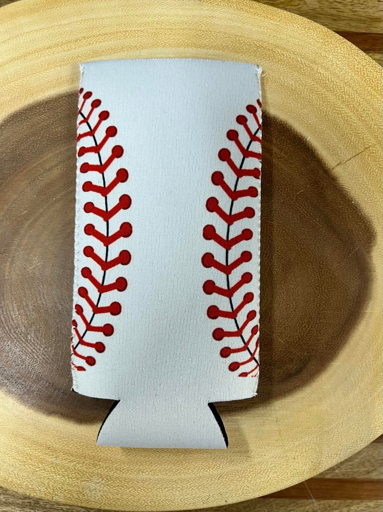 Tall Skinny Can Sleeve - Baseball