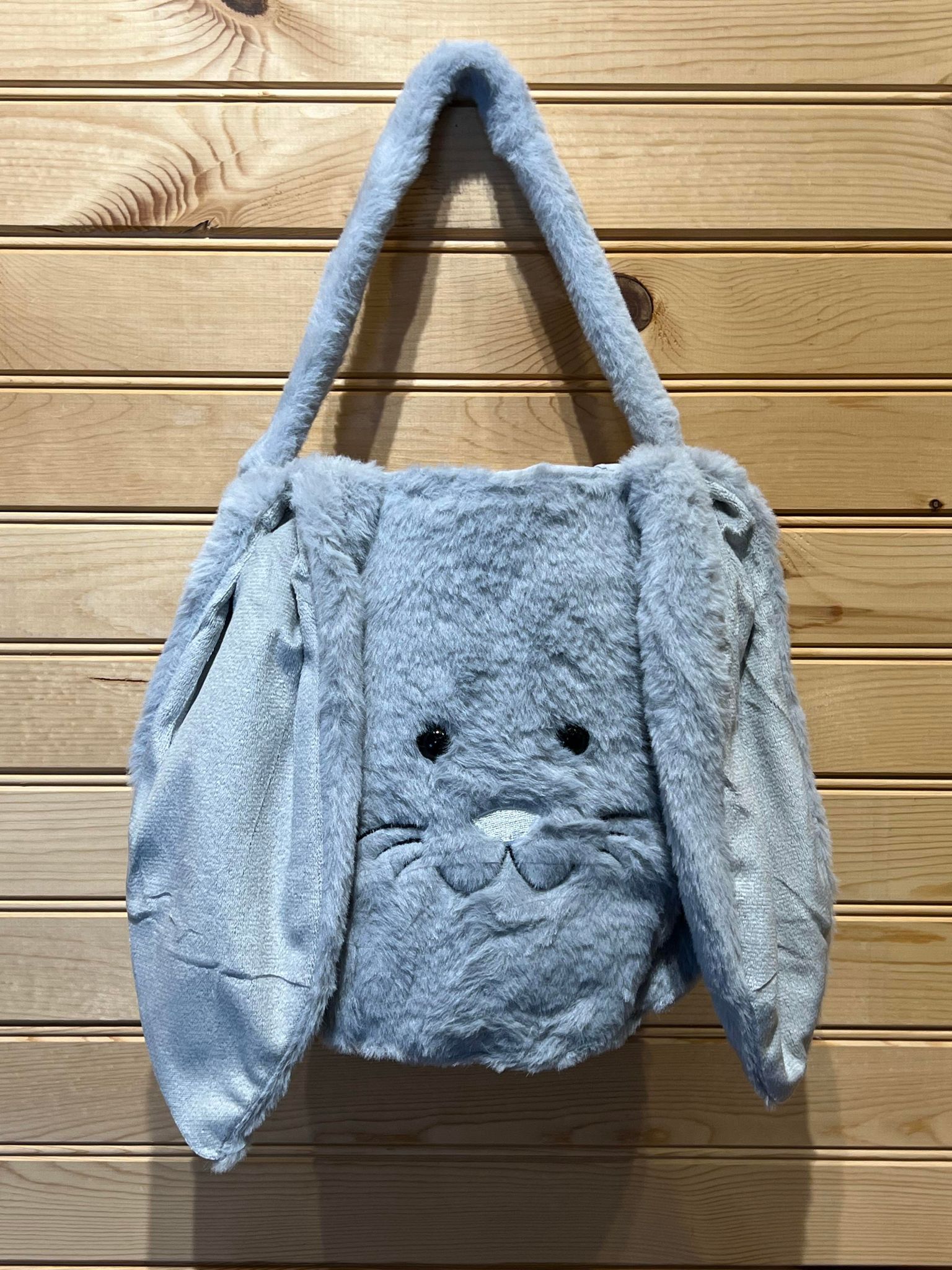 Easter Basket - EB118 - Long Ear Easter Medium Basket - Grey