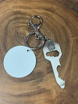 Dad - We LOVE YOU Keyring and Bottle Opener with Sublimation Disc