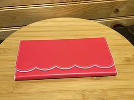 Scallop Wallet - Hot Pink