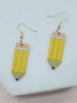 Pencil Earring - Yellow