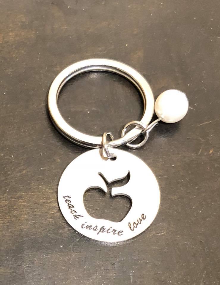 Teach Inspire Love Keyring