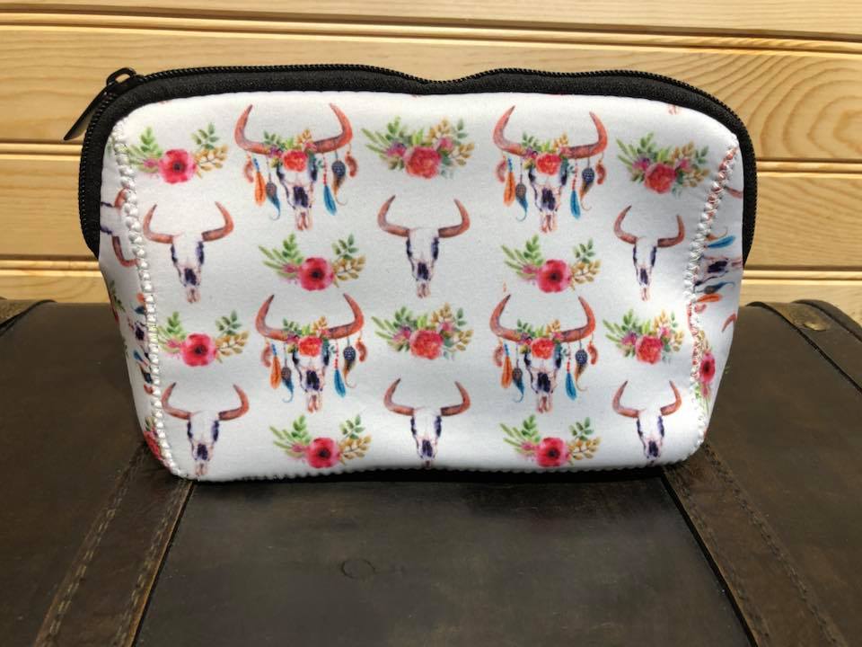 Neoprene Makeup Bag - Bullskull