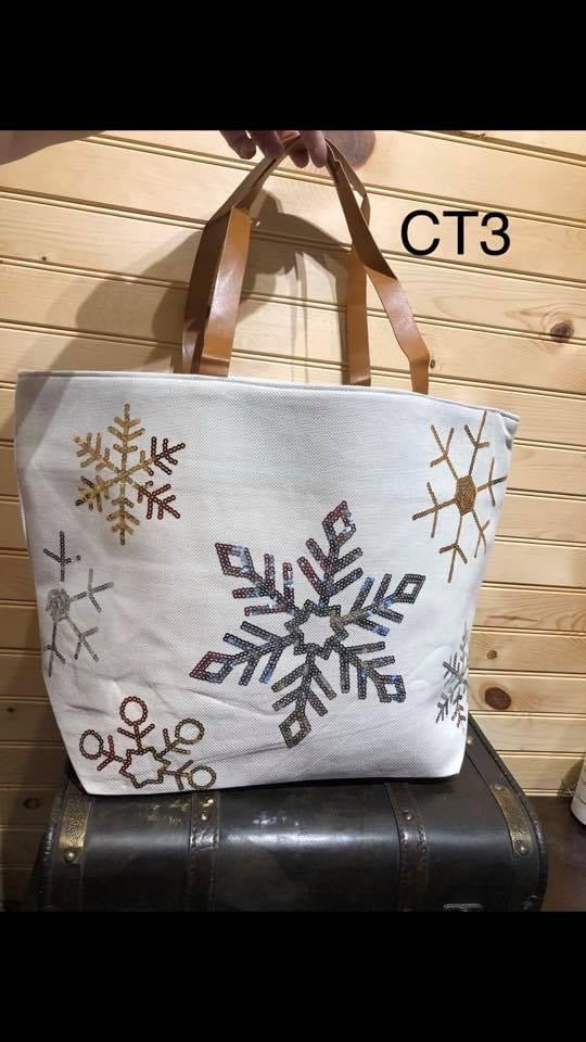 Christmas Tote. SnowFlake