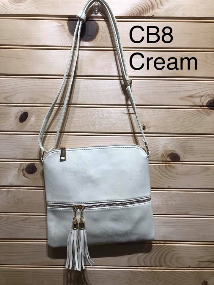 Cross Body Purse - Cream