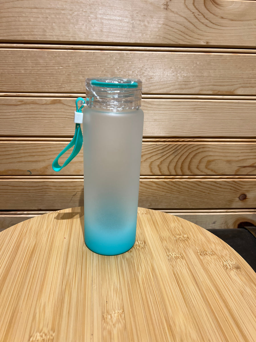 Blank 17oz Sublimation Glass frosted Water Bottle 
