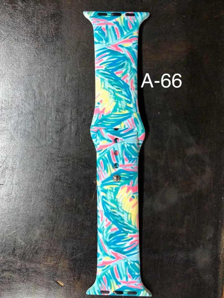 Pattern Silicon Apple Watch Bands - #66 - 42 mm / 44 mm