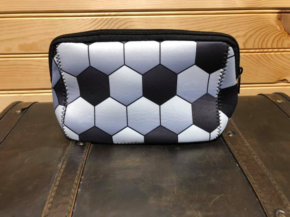 Neoprene Makeup Bag - Soccer