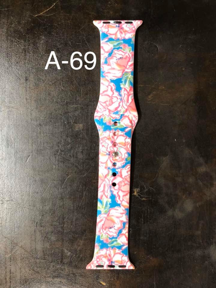 Pattern Silicon Apple Watch Bands - #69 - 38mm / 40 mm