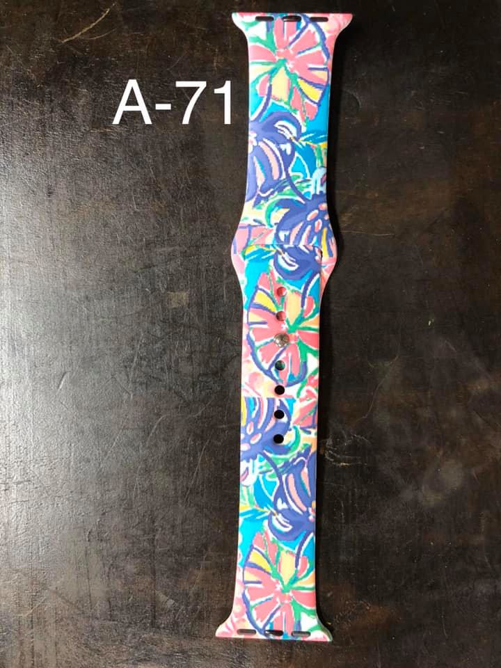 Pattern Silicon Apple Watch Bands - #71 - 38mm / 40 mm
