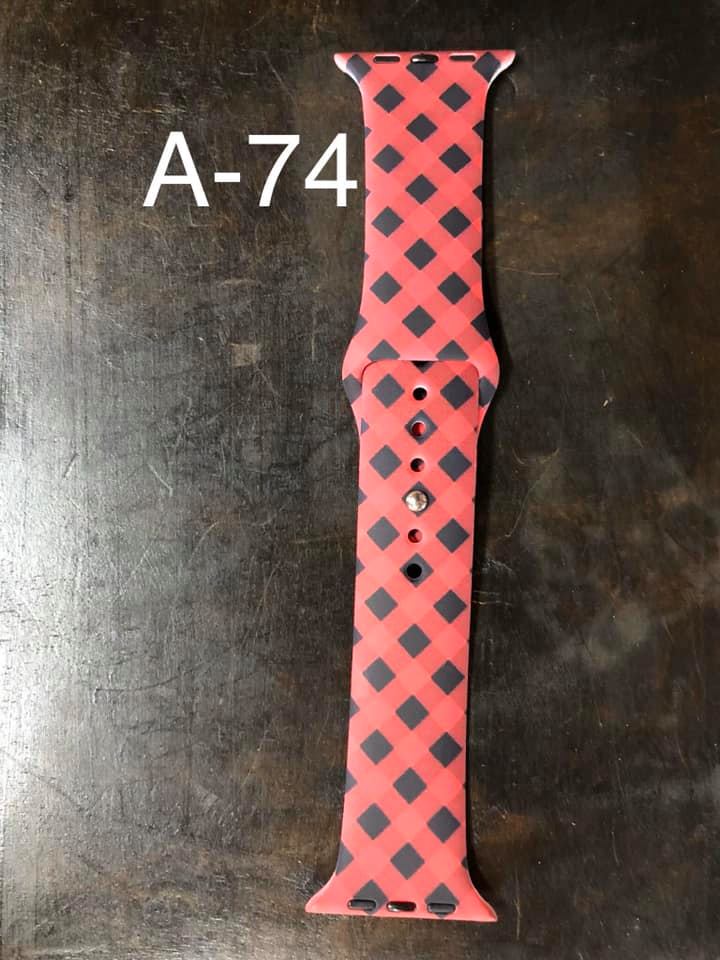 Pattern Silicon Apple Watch Bands - #74 - 38mm / 40 mm