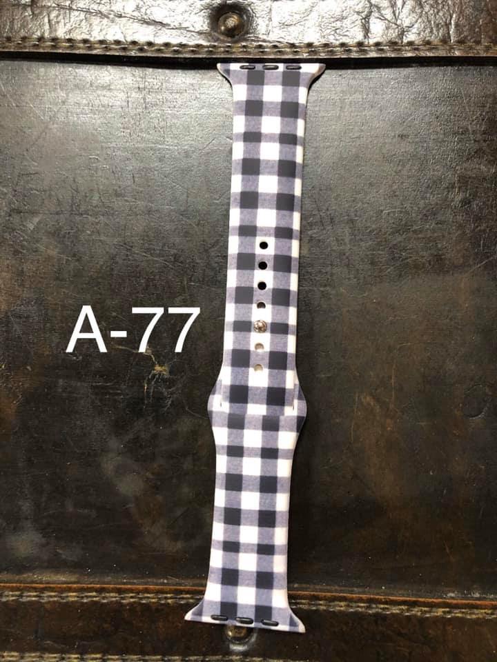 Pattern Silicon Apple Watch Bands - #77 - 42 mm / 44 mm