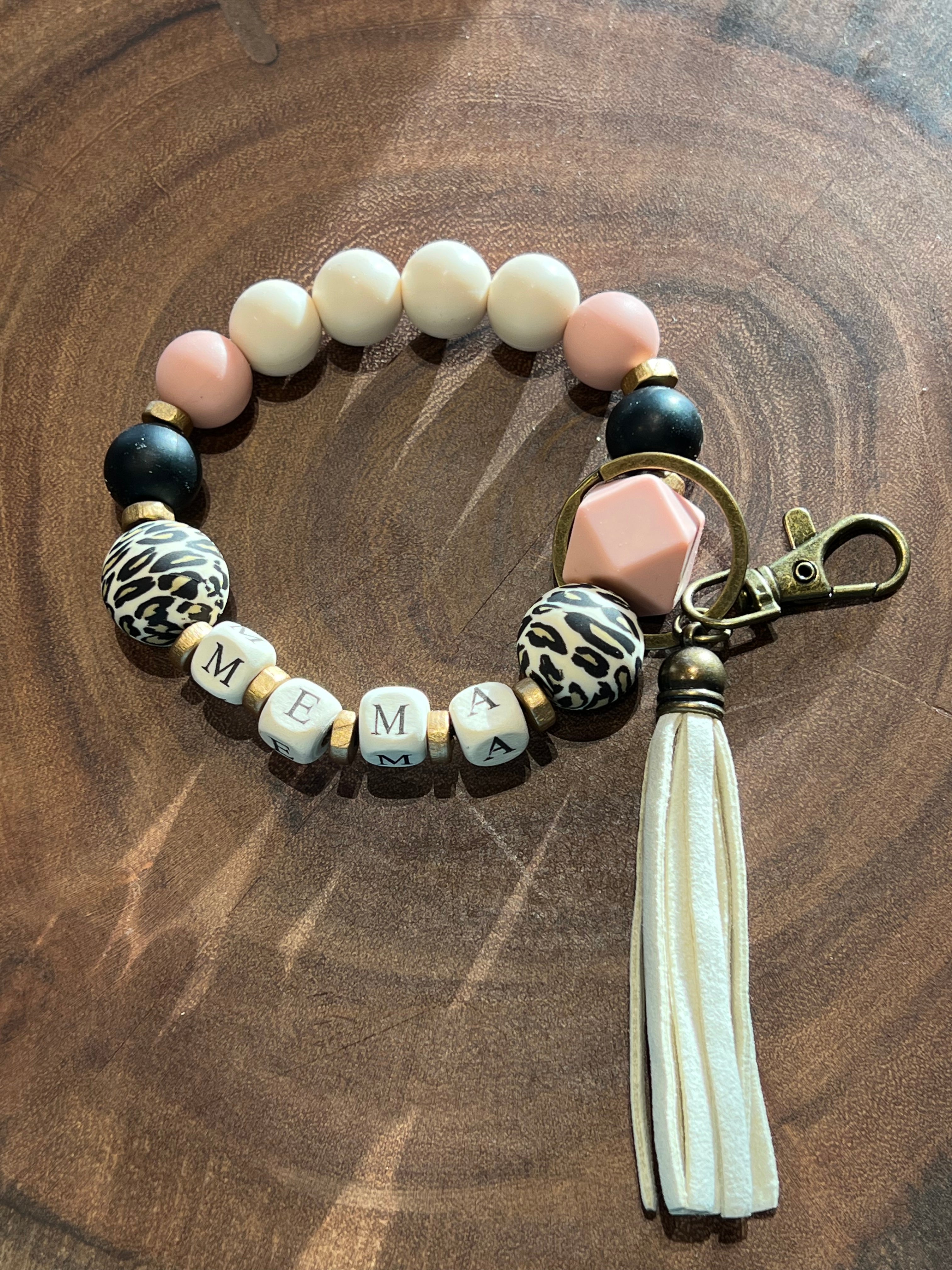 MEMA Silicone Bead Bracelet Keyrin