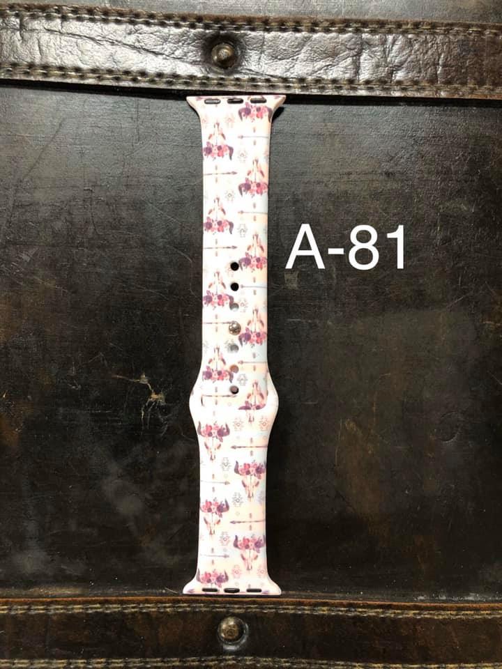 Pattern Silicon Apple Watch Bands - #81 - 38mm / 40 mm