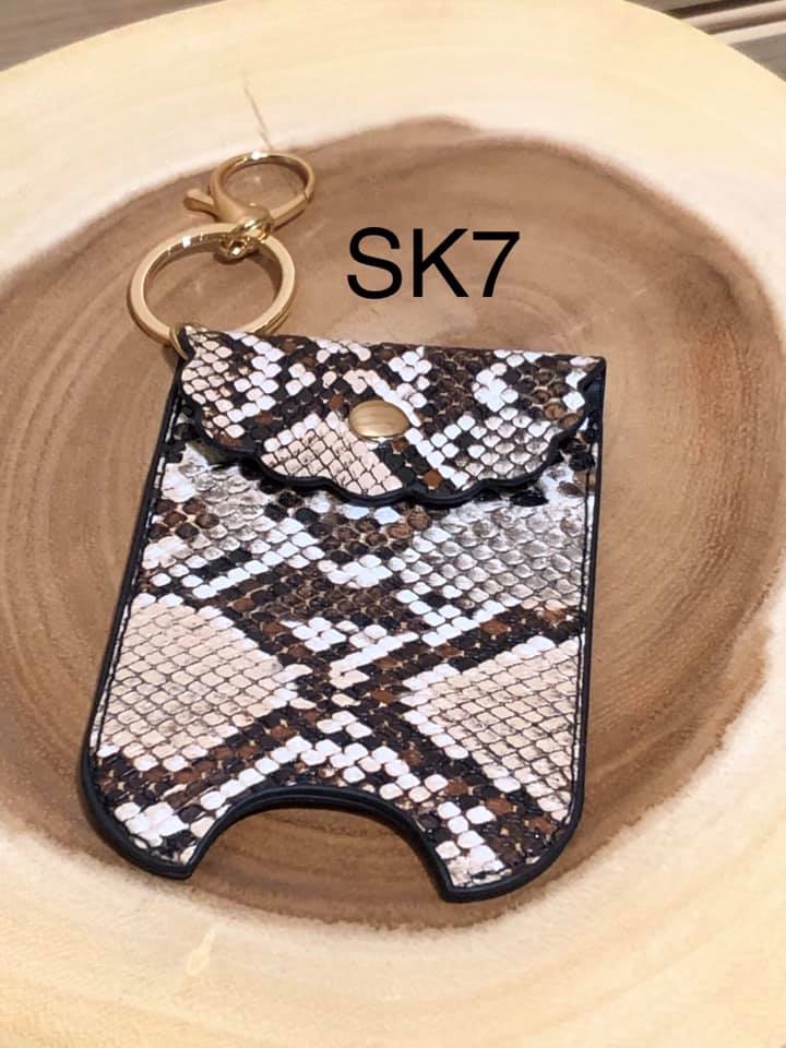 Vegan Leather 2 oz Sanitizer Bottle Holder - SK7