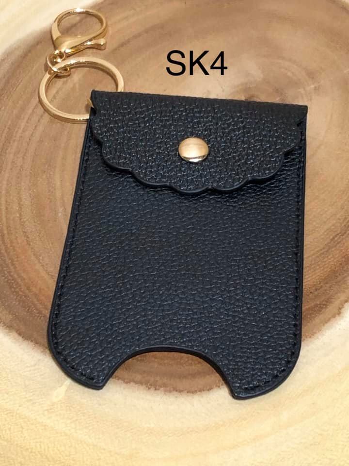 Vegan Leather 2 oz Sanitizer Bottle Holder - SK4