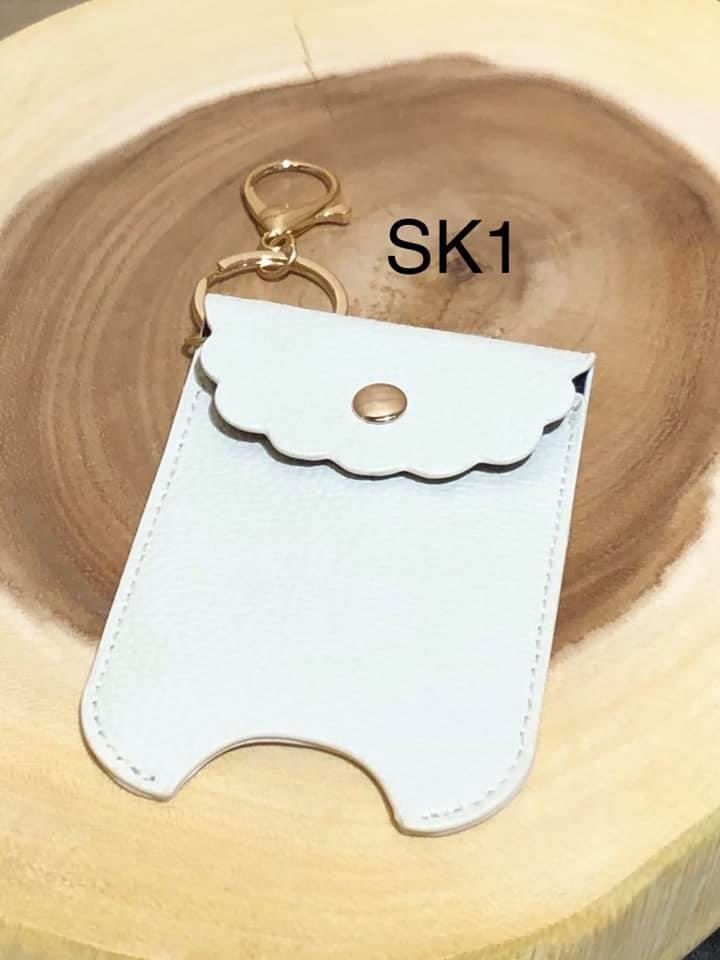 Vegan Leather 2 oz Sanitizer Bottle Holder - SK1