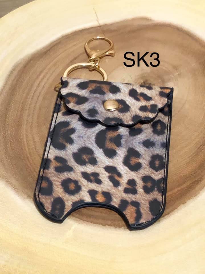 Vegan Leather 2 oz Sanitizer Bottle Holder - SK3