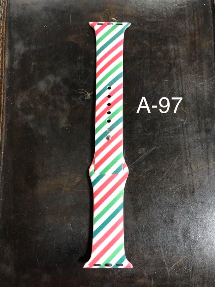 Pattern Silicon Apple Watch Bands - #97 - 38mm / 40 mm