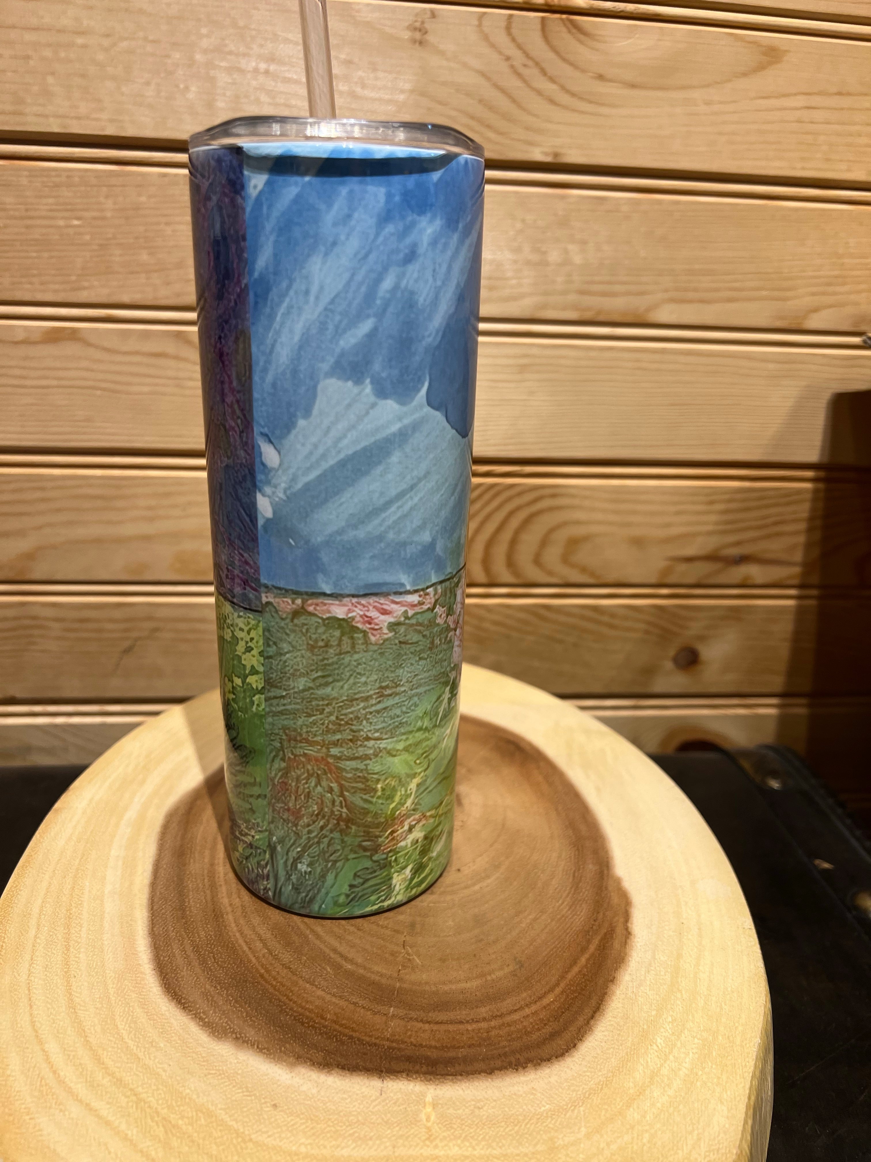 Custom 20 oz Straight Sublimation Stainless Steel Tumbler