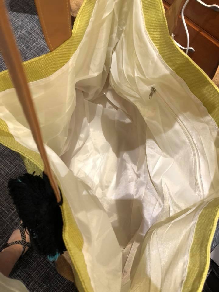 Missing Tassel Jute Tote Bag - Black