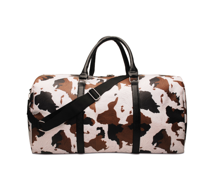 Vegan Leather Duffle - Cow