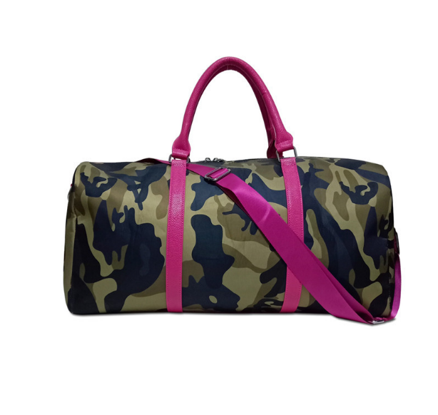 Vegan Leather Duffle - Camo