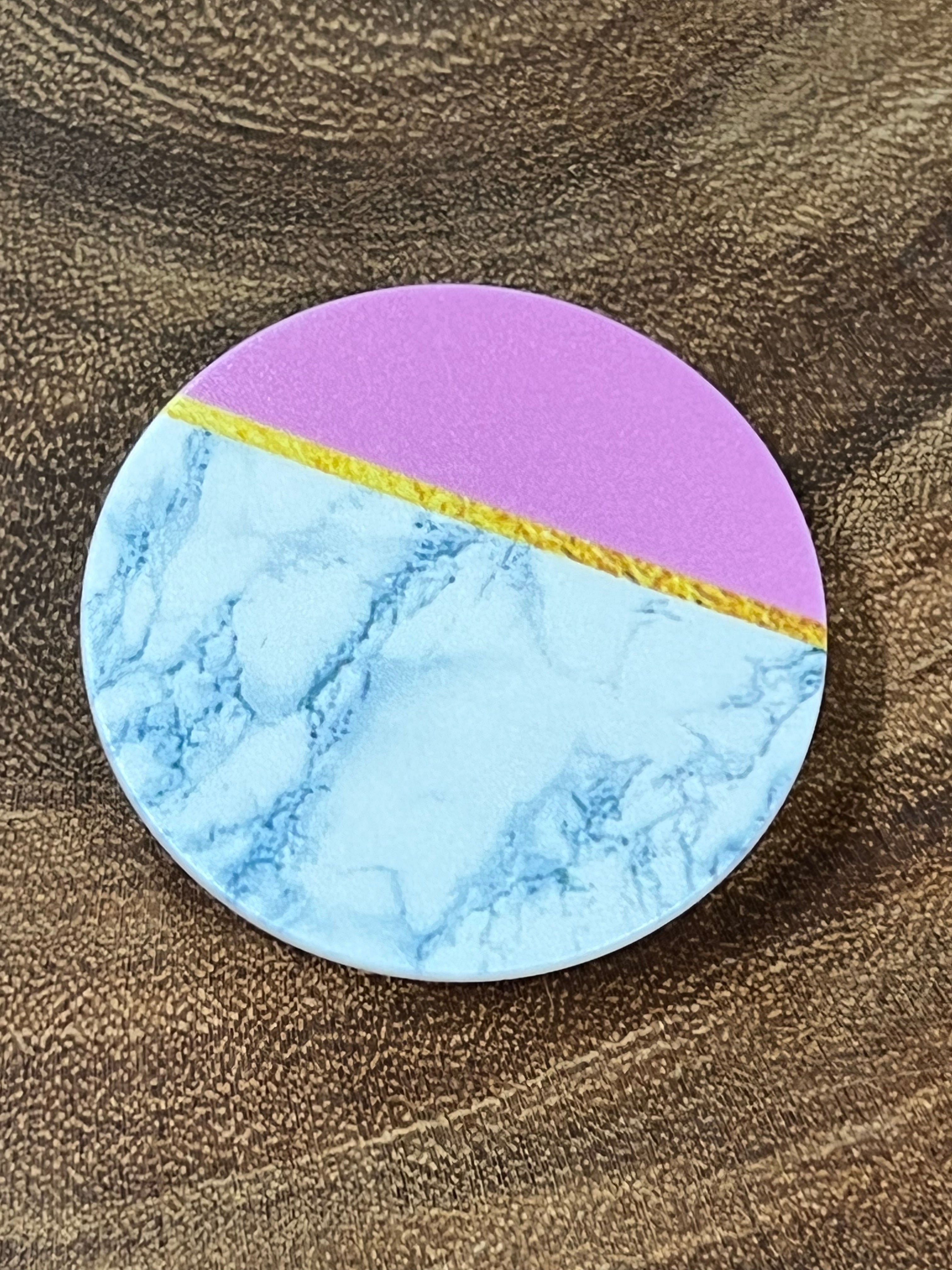 Phone Holder - C10 - Pink top over Marble