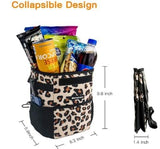 Collapsible Multiple Use Can/Bag - Pink Leopard