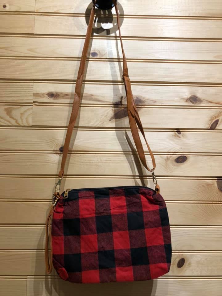 Cross Body / Wristlet - Red Buffalo