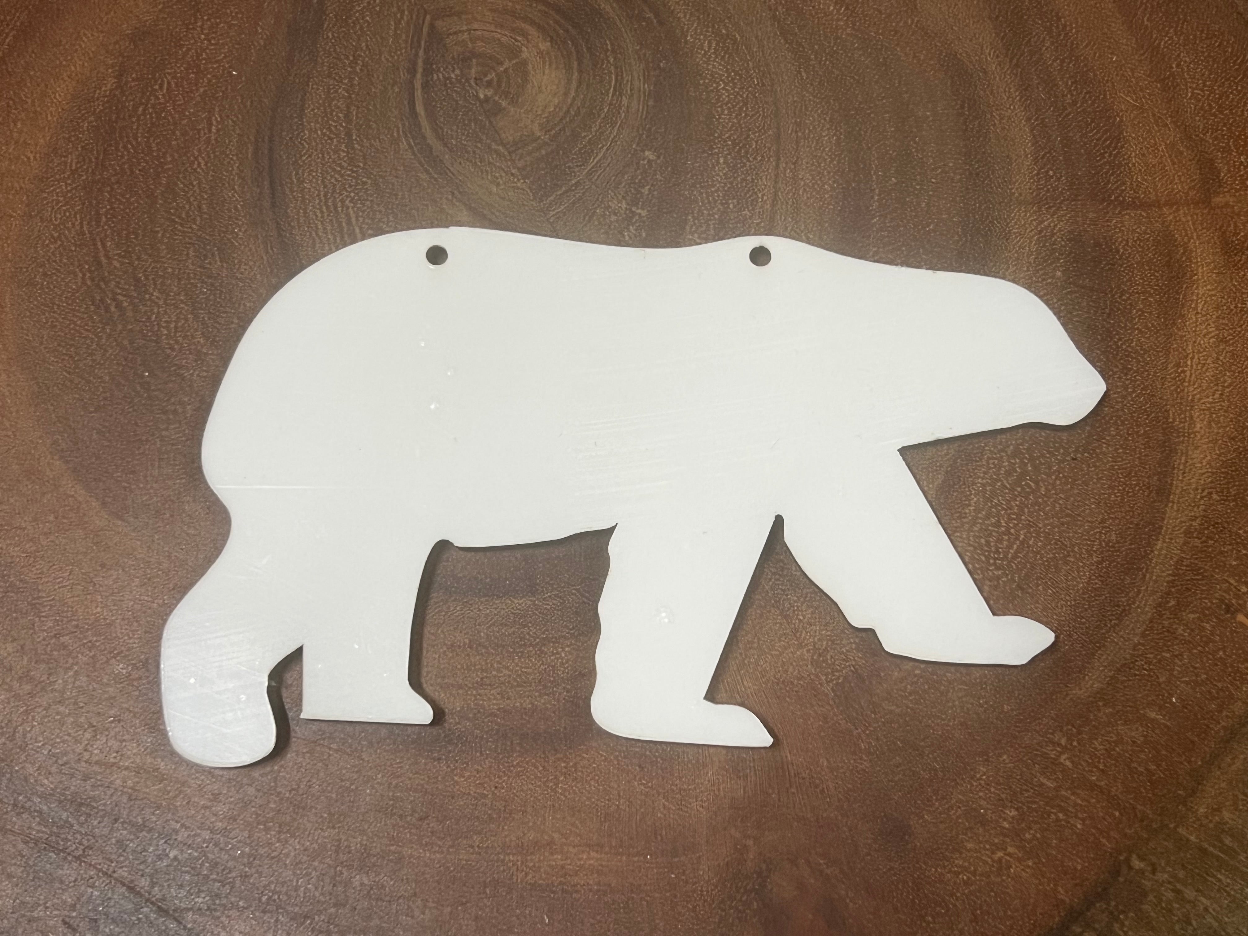 Bear - Sublimation Ornament