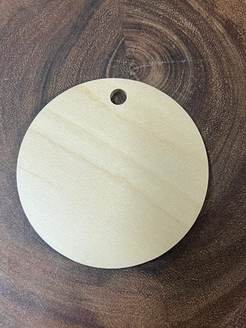 Round - Wood Sublimation Ornament