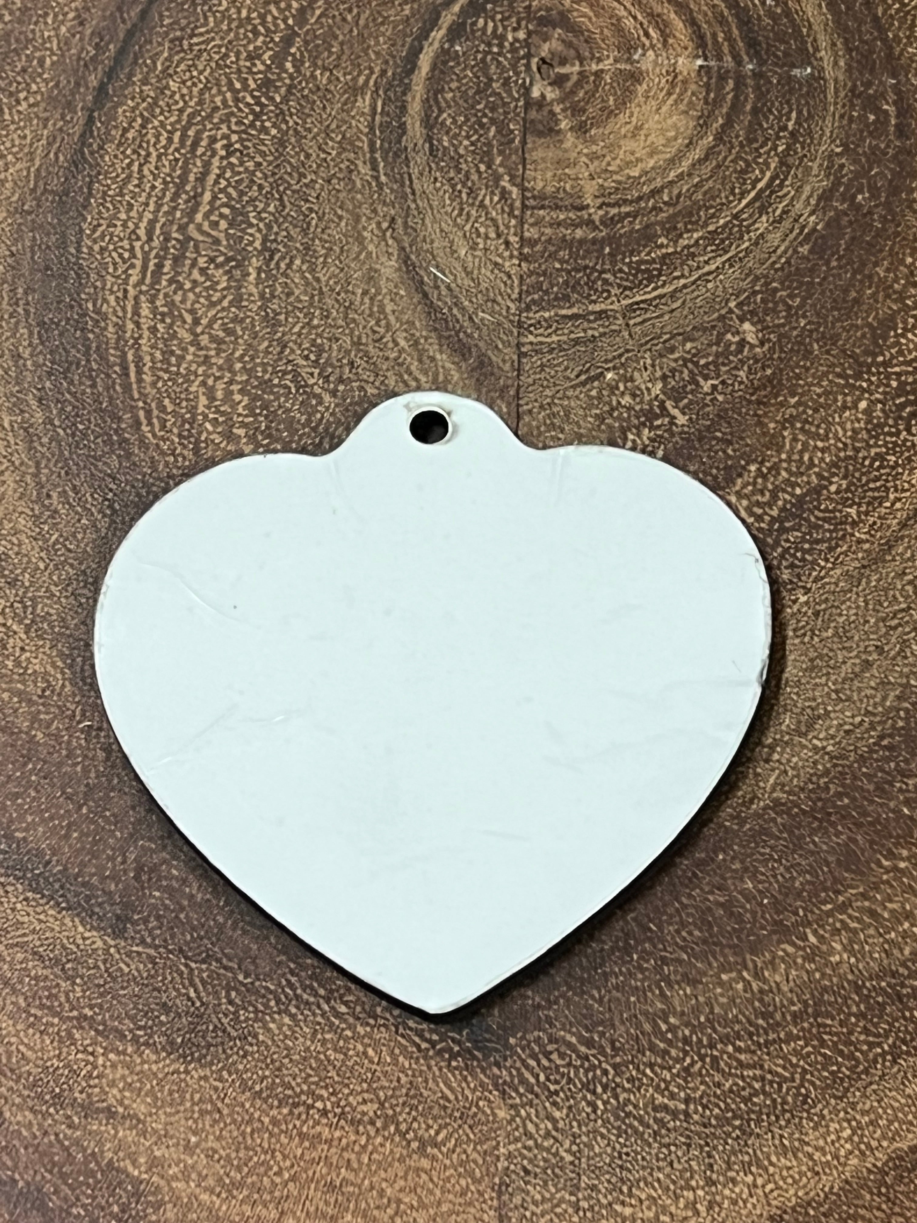 Heart MDF Sublimation Keyring