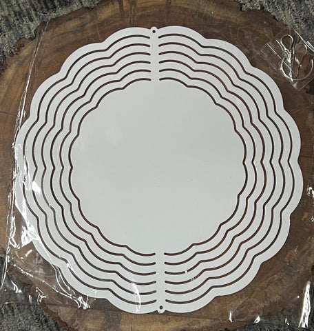 10" Sublimation Wind Spinner - Round Ripple