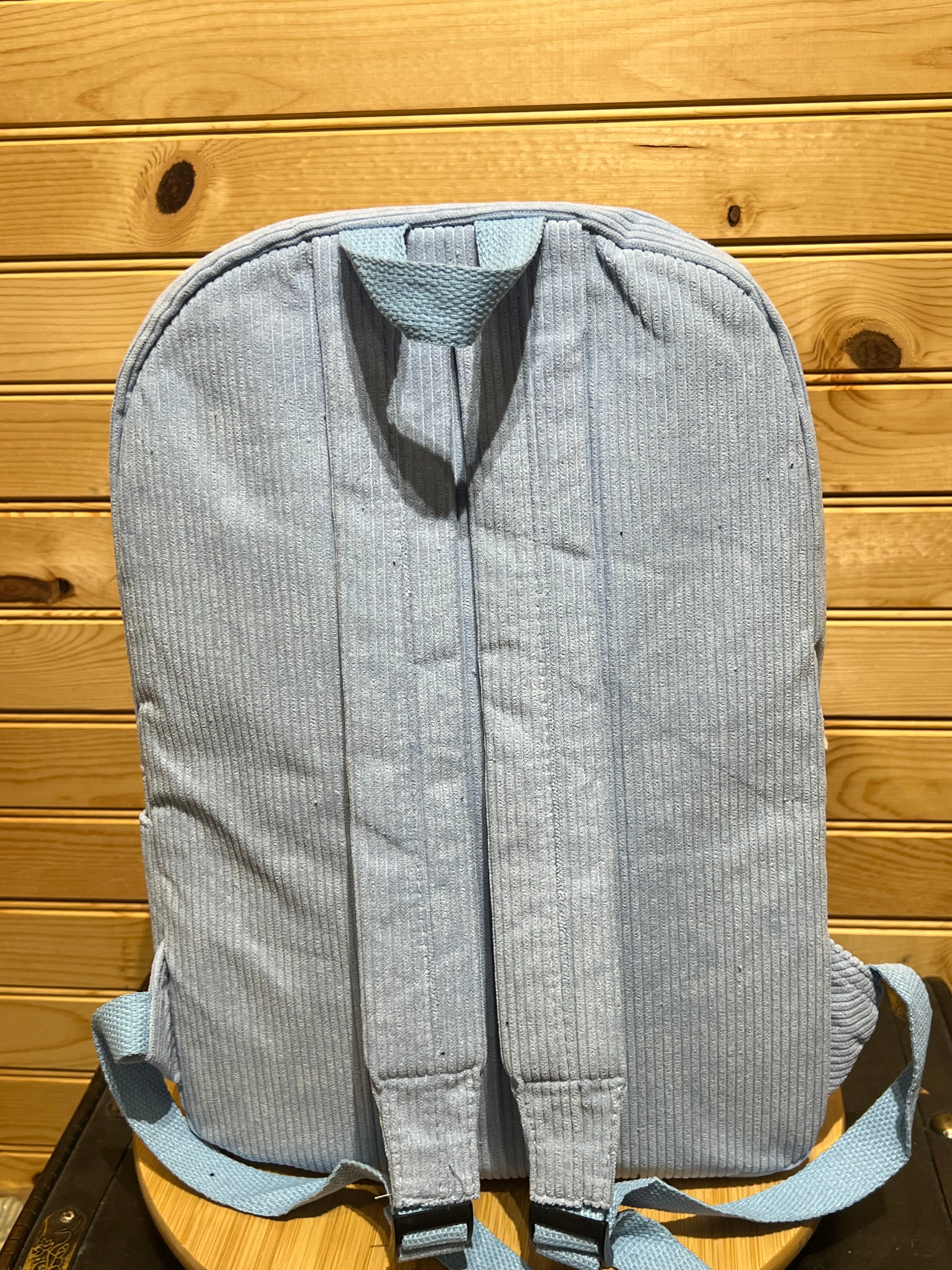 Corduroy Backpack - Blue