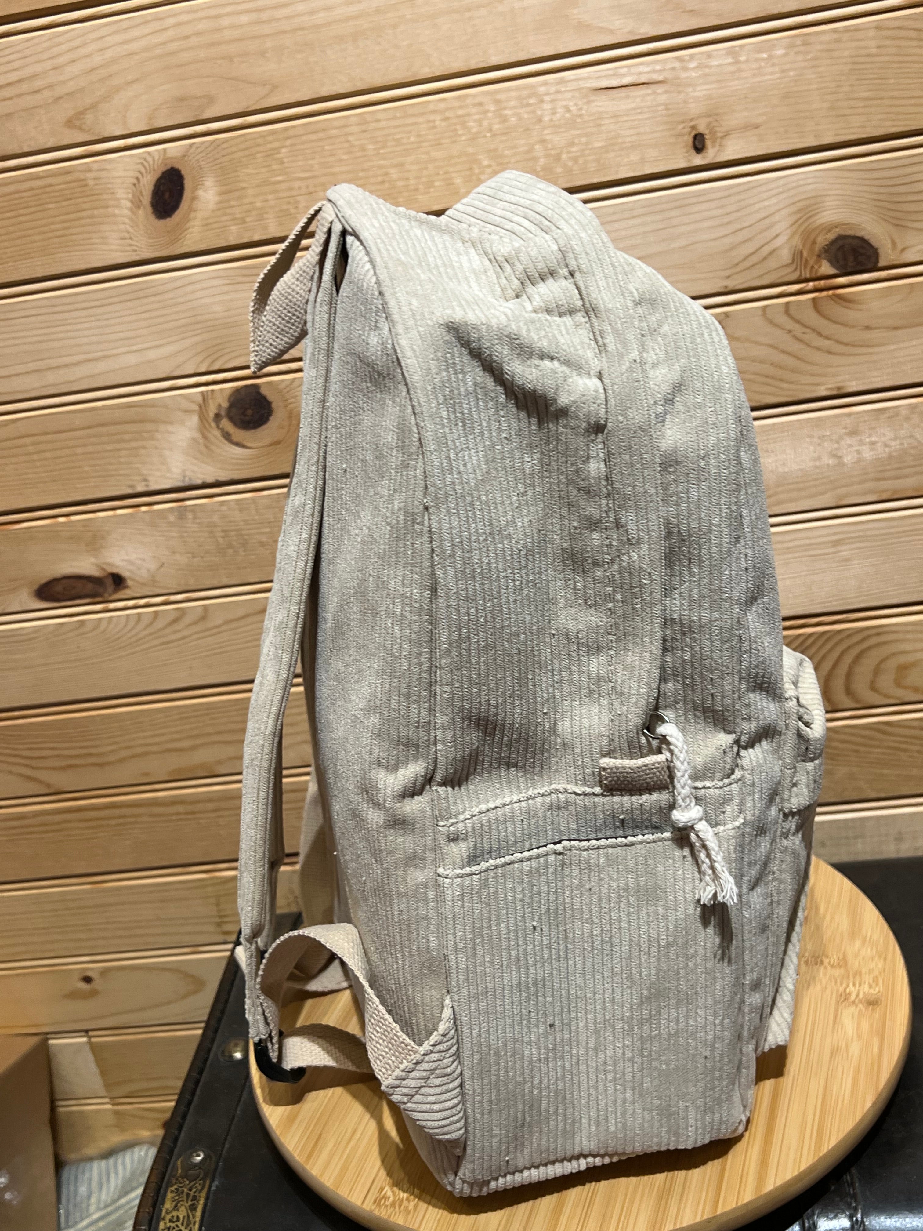 Corduroy Backpack - Oatmeal