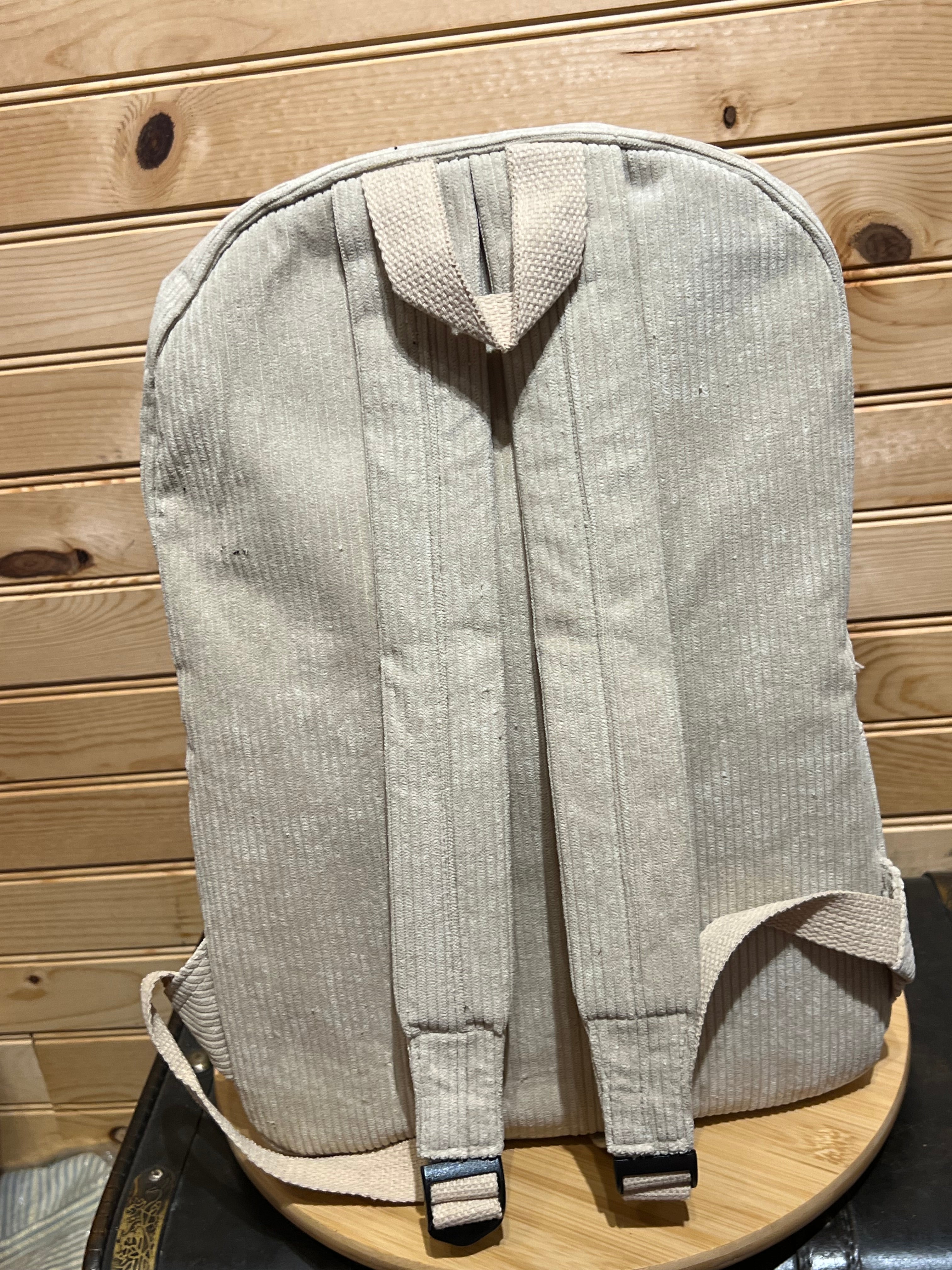 Corduroy Backpack - Oatmeal