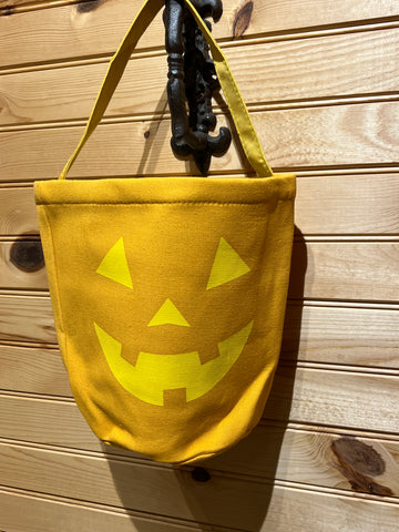 Halloween Basket - Orange - Jack O’Lantern Yellow
